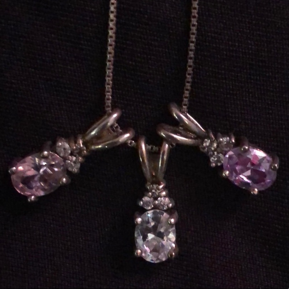 CZ Pendant Set
